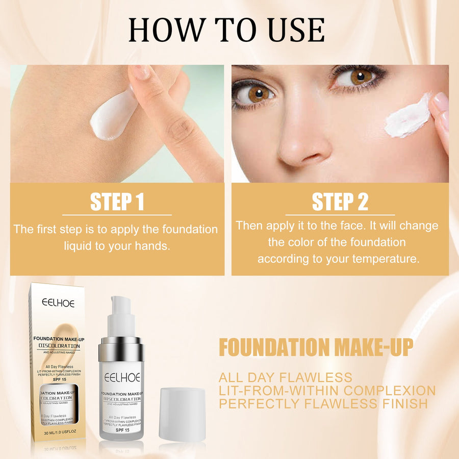 Color-Adjusting Liquid Foundation for Flawless Skin