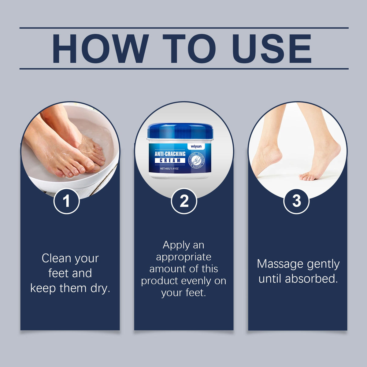 Foot Cream for Cracked Heels - Cooling Mint Relief