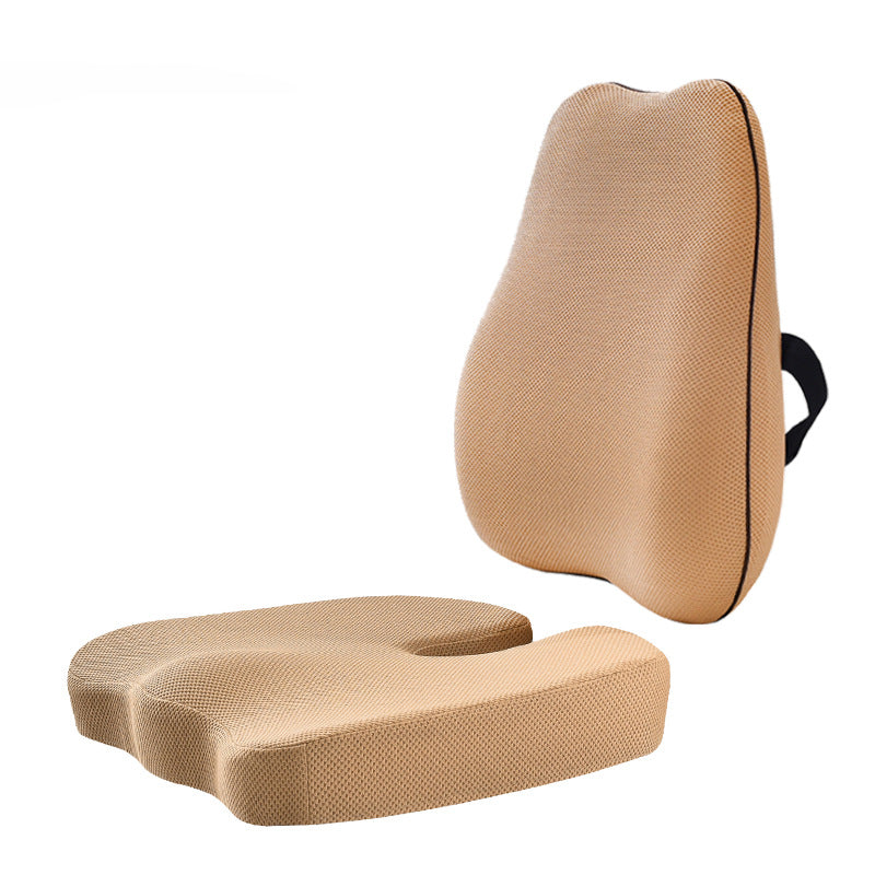 Lumbar Support Cushion for Office Chair — Memory Foam Back