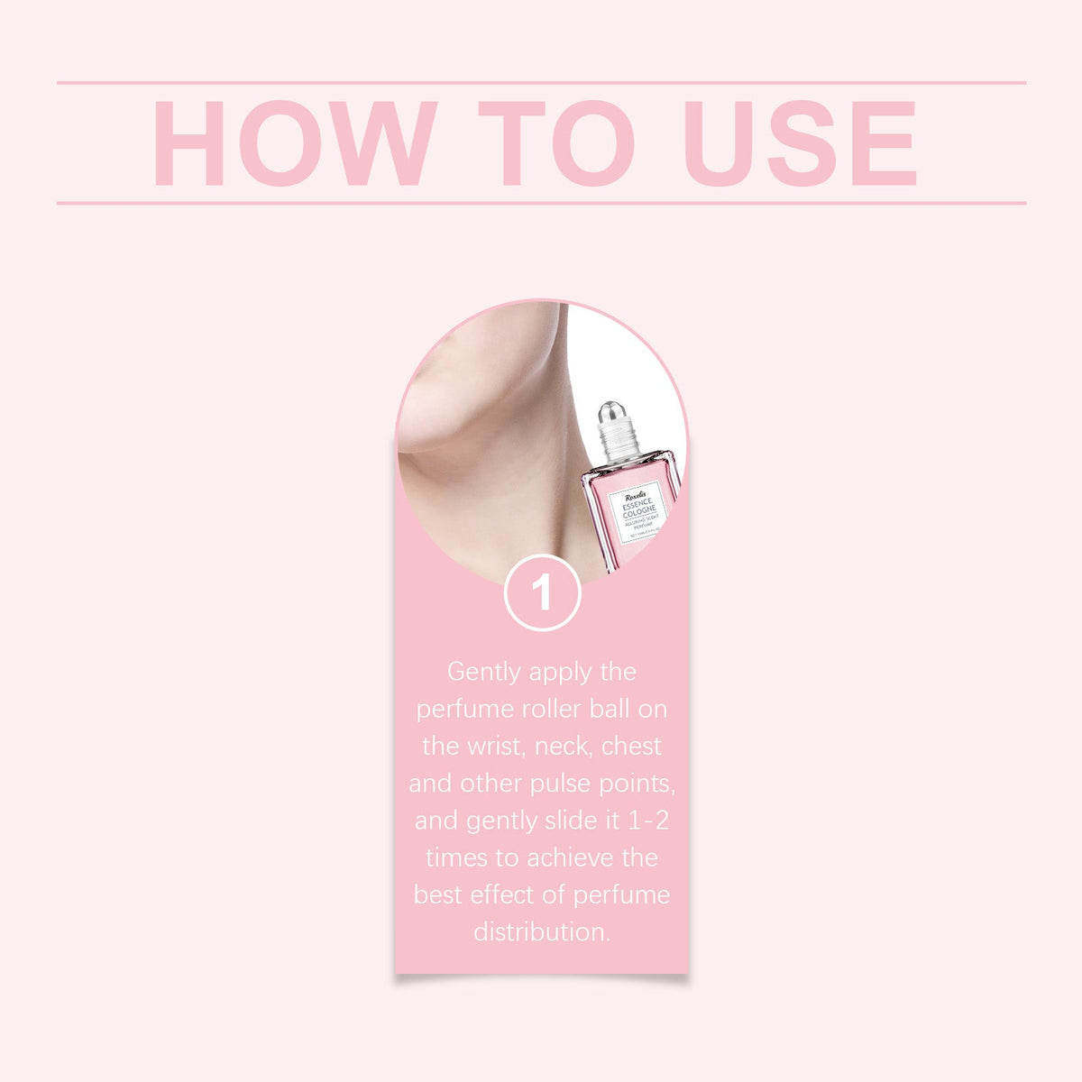 Rose Fragrance Perfume, Portable 15ml Everyday Scent