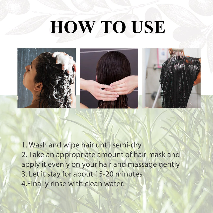 Rosemary Hair Mask for Deeply Nourished, Softer Hair