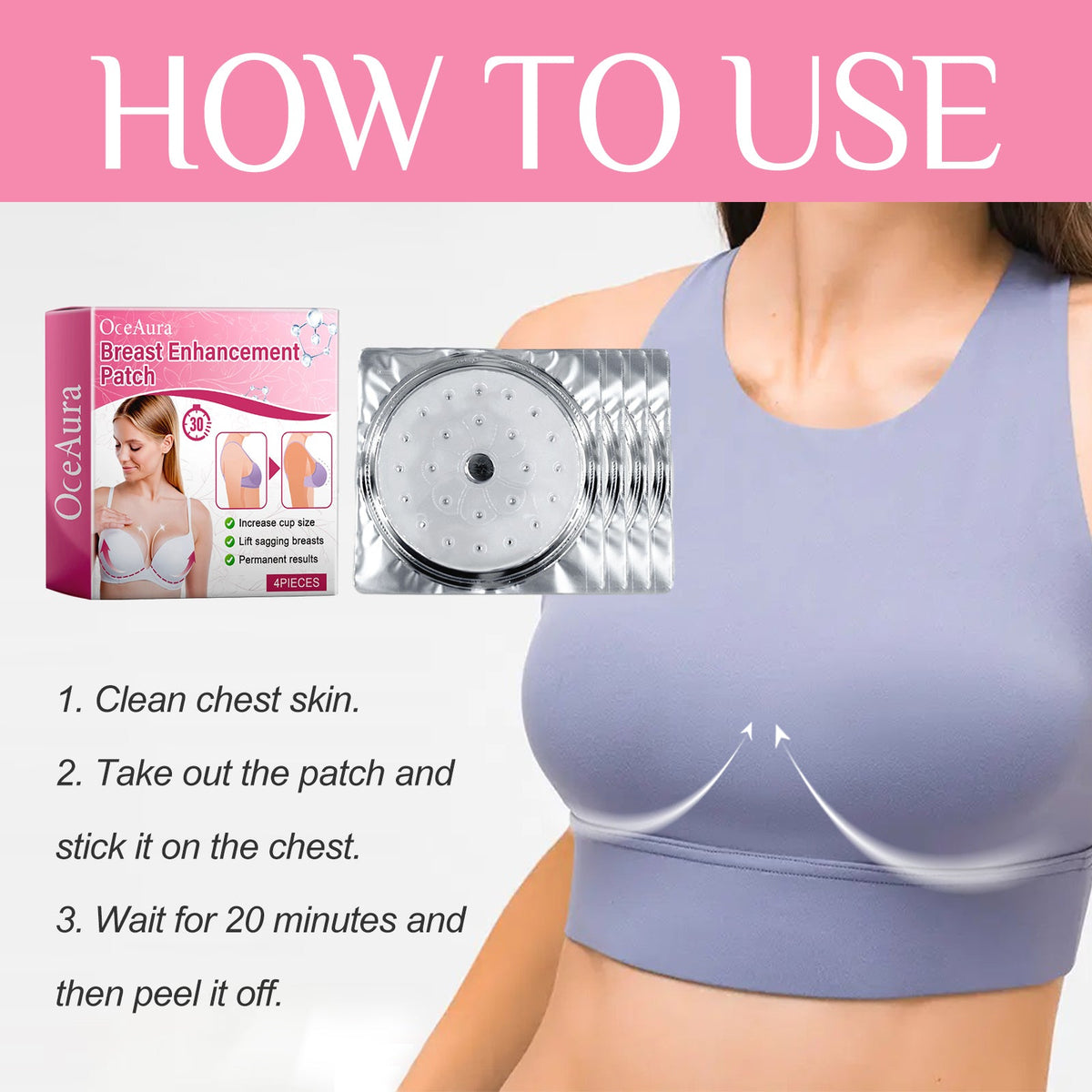 Silicone Lift Tape for Instant Cleavage Contour