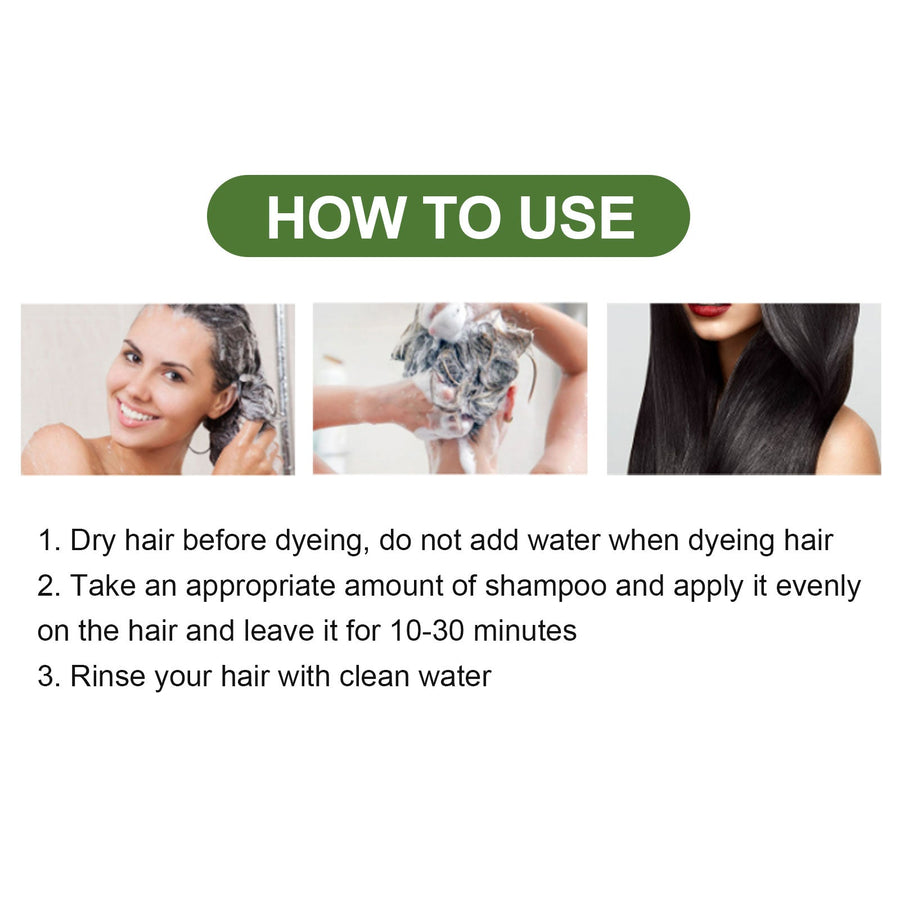 Black Hair Dye Shampoo for Easy, Even Gray Coverage