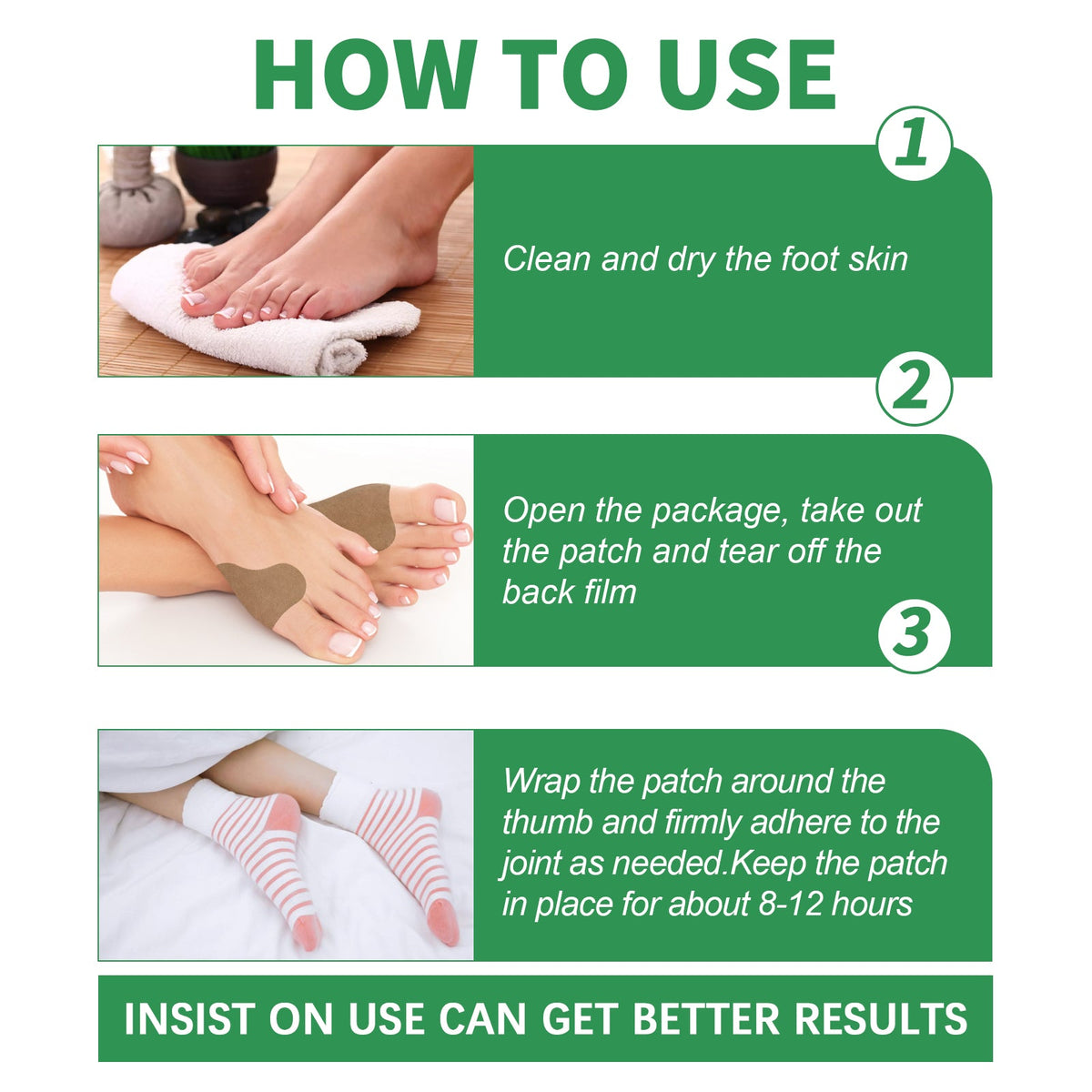 Bunion Relief Patch for Toe Joint Pain and Swelling