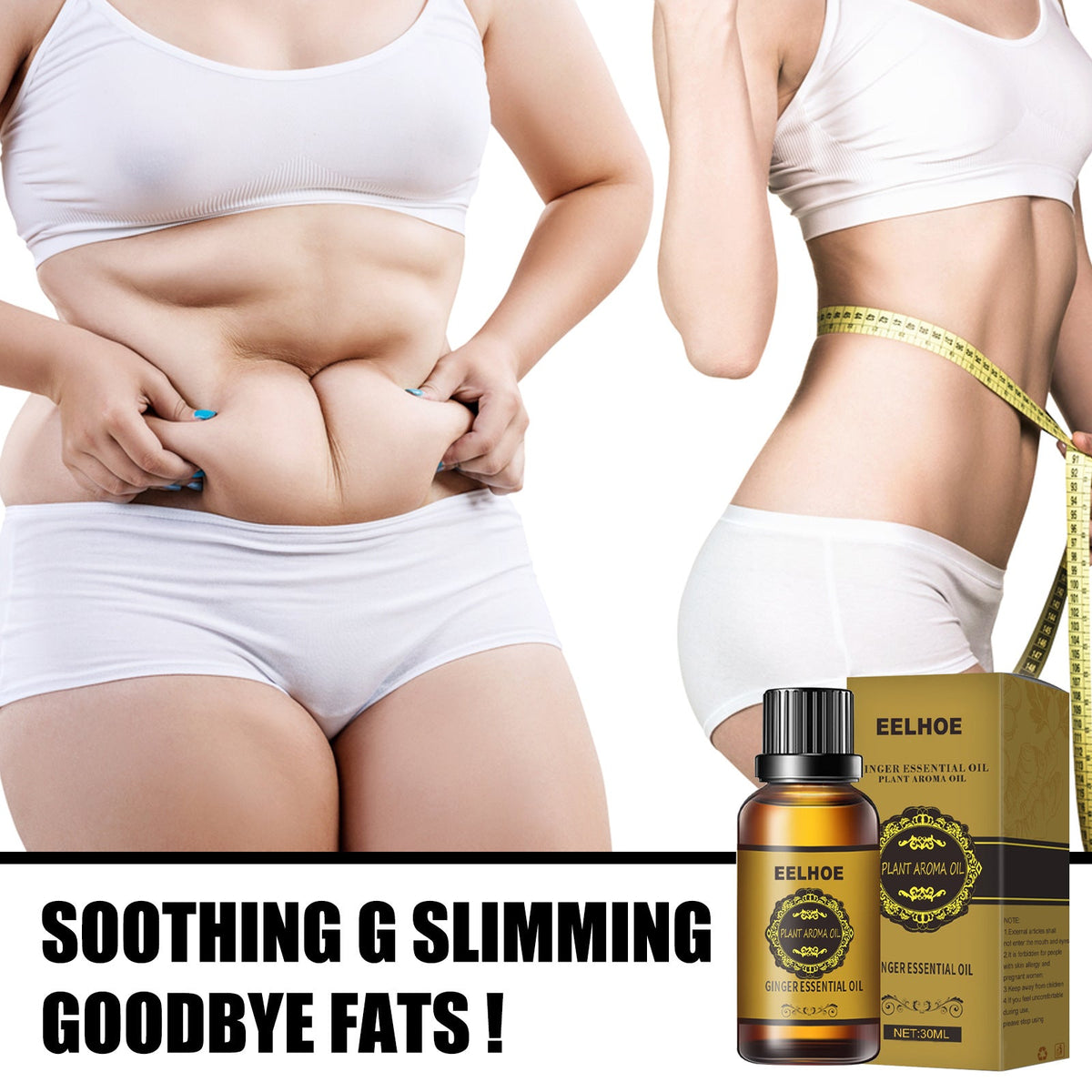 Ginger Essential Oil for Skin Tightening & Body Massage