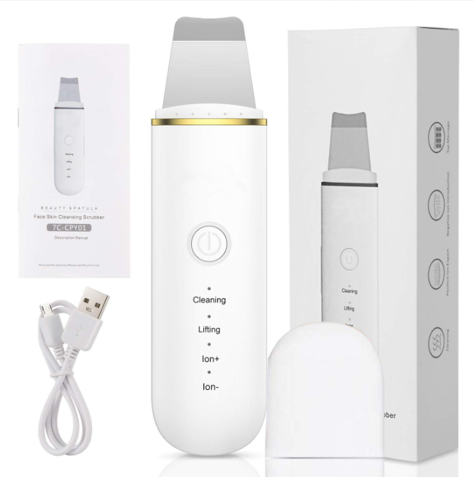 Ultrasonic Skin Scrubber — Clearer, Firmer Skin with Ion