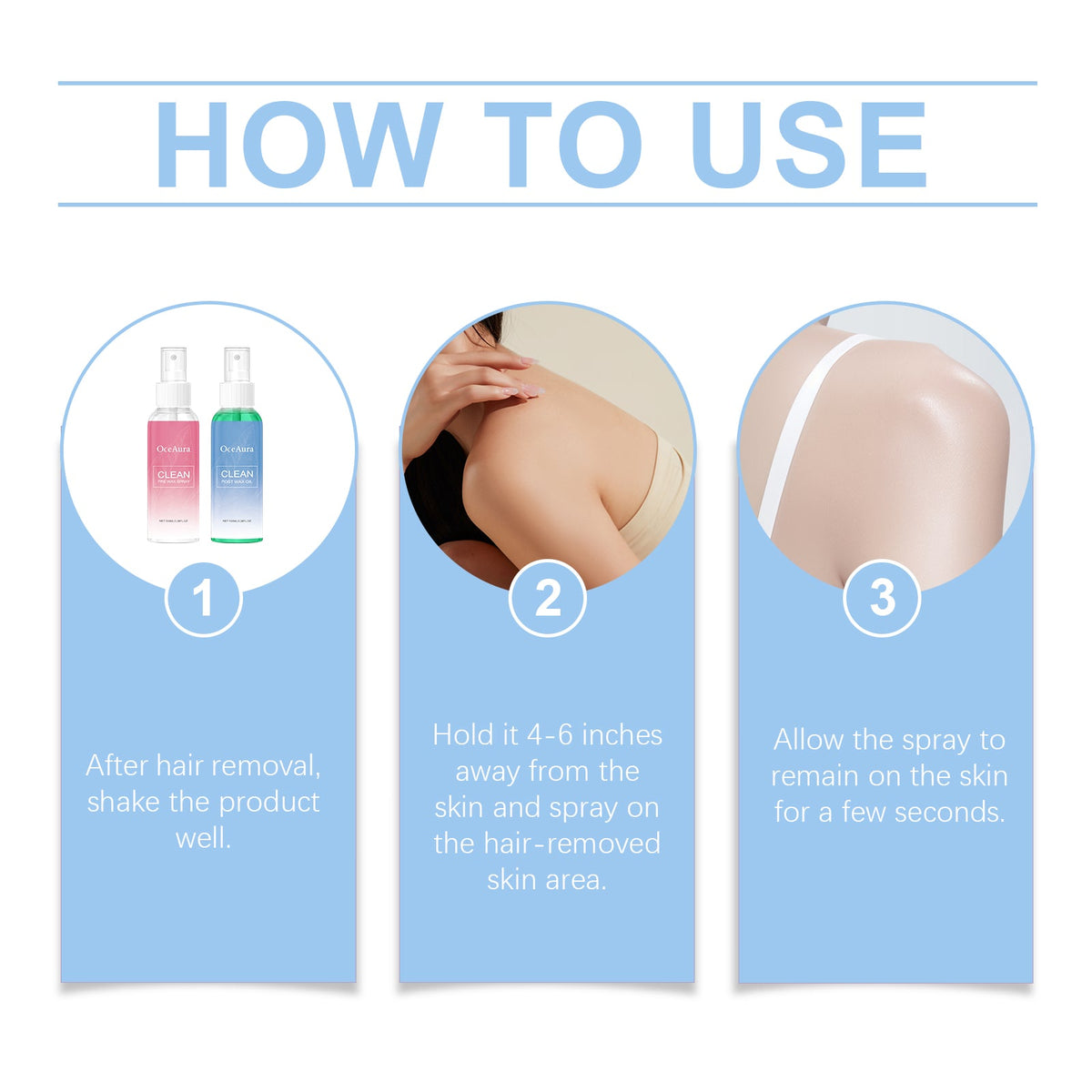 OceAura Pre & Post Wax Spray Duo for Calm Skin