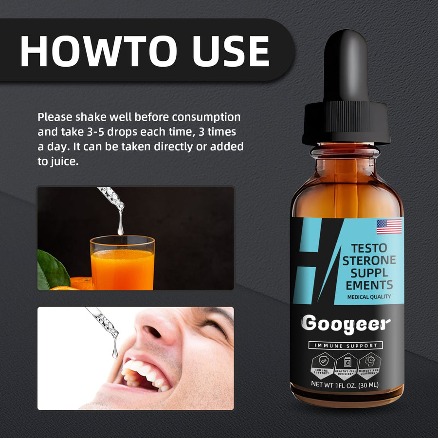 Men's Testosterone Support Drops — 99% Natural Plant Extract