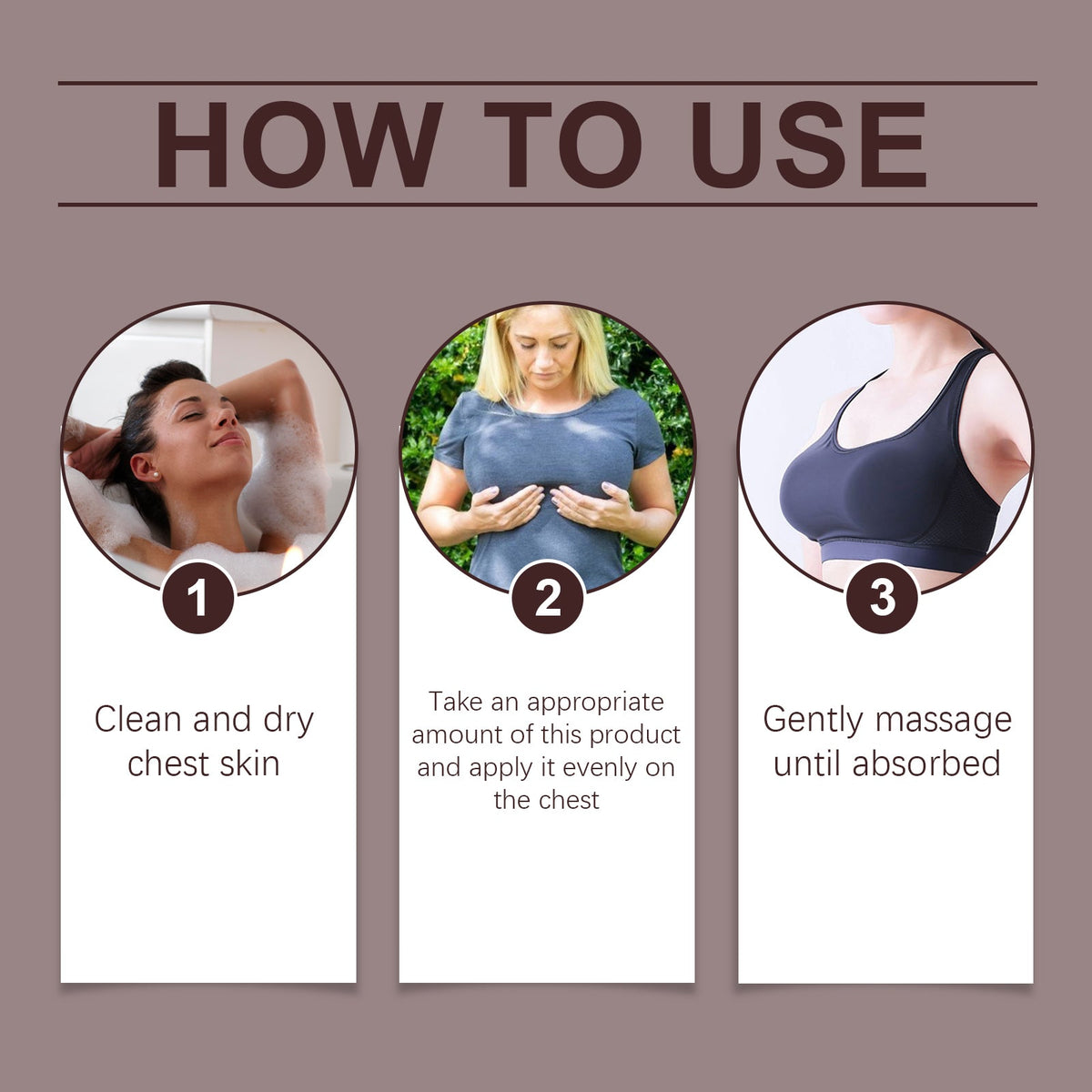 Chest Massage Serum for Firming & Décolletage Glow