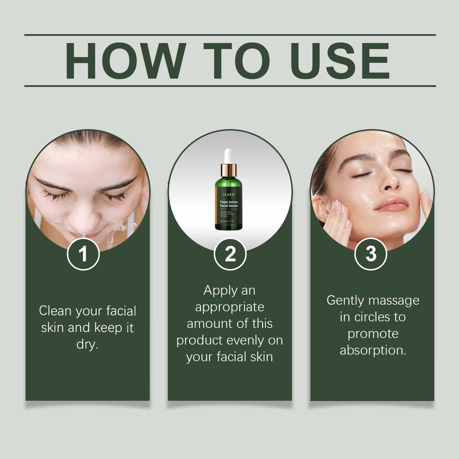 Triple Action Facial Serum for Dark Spots & Firming