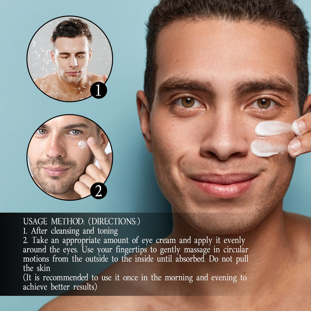 Men's Eye Cream for Dark Circles and Puffy Bags