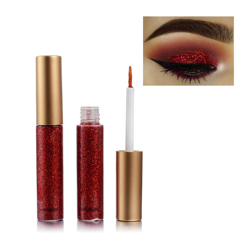 Glitter Liquid Eyeliner Set: 10 Sparkling Eye Shades