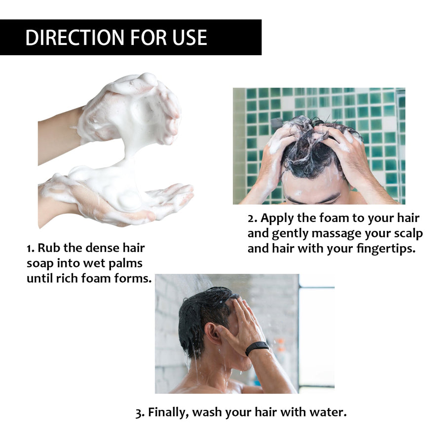 Root Activator Soap Bar for Thicker-Looking Hair Roots