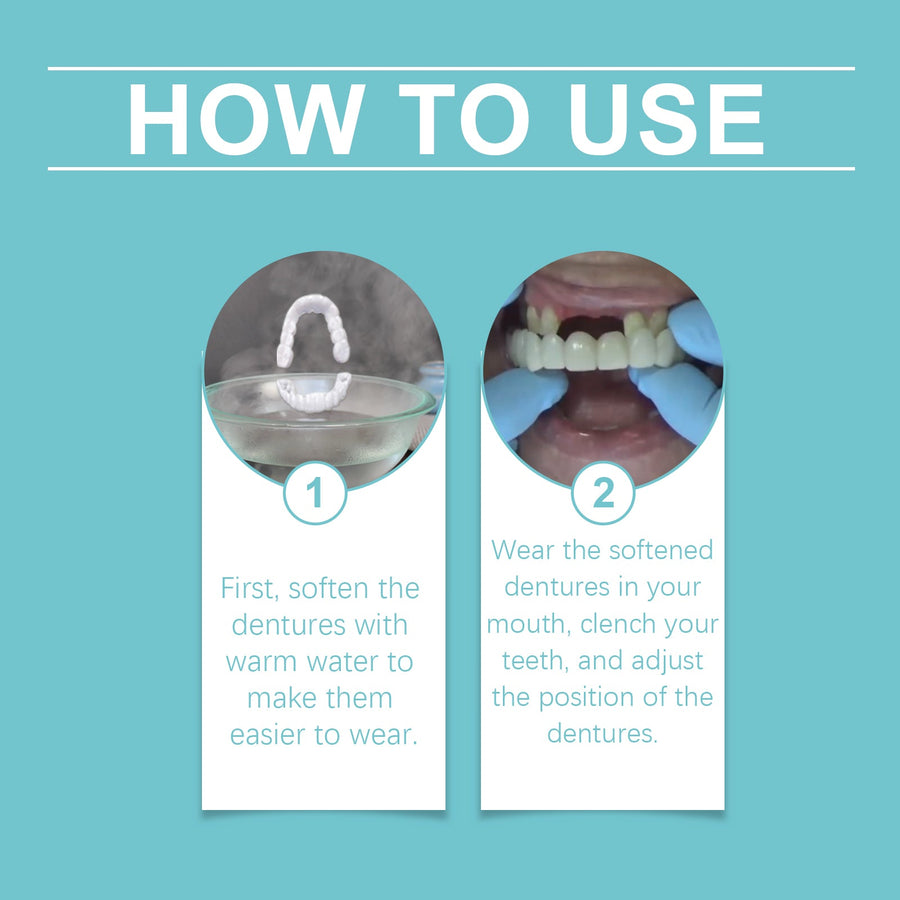 Adjustable Snap‑On Dentures — Realistic Smile in Minutes