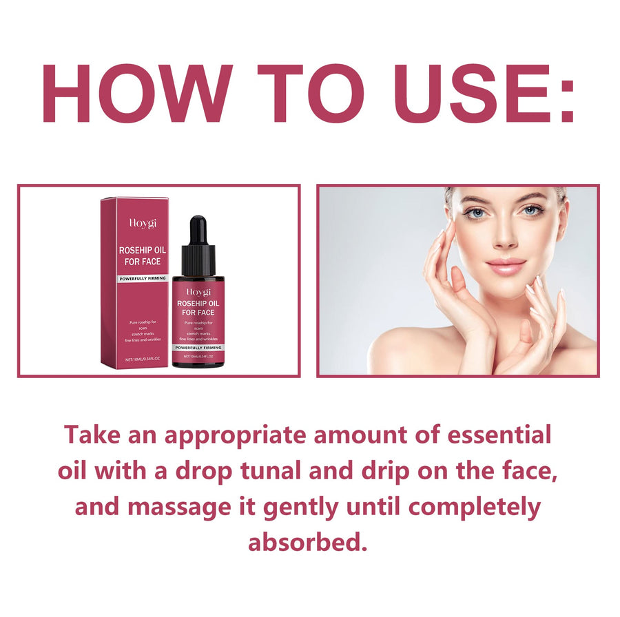 Rosehip Oil For Face, Delicate Pores Smooth Repair Facial Mo