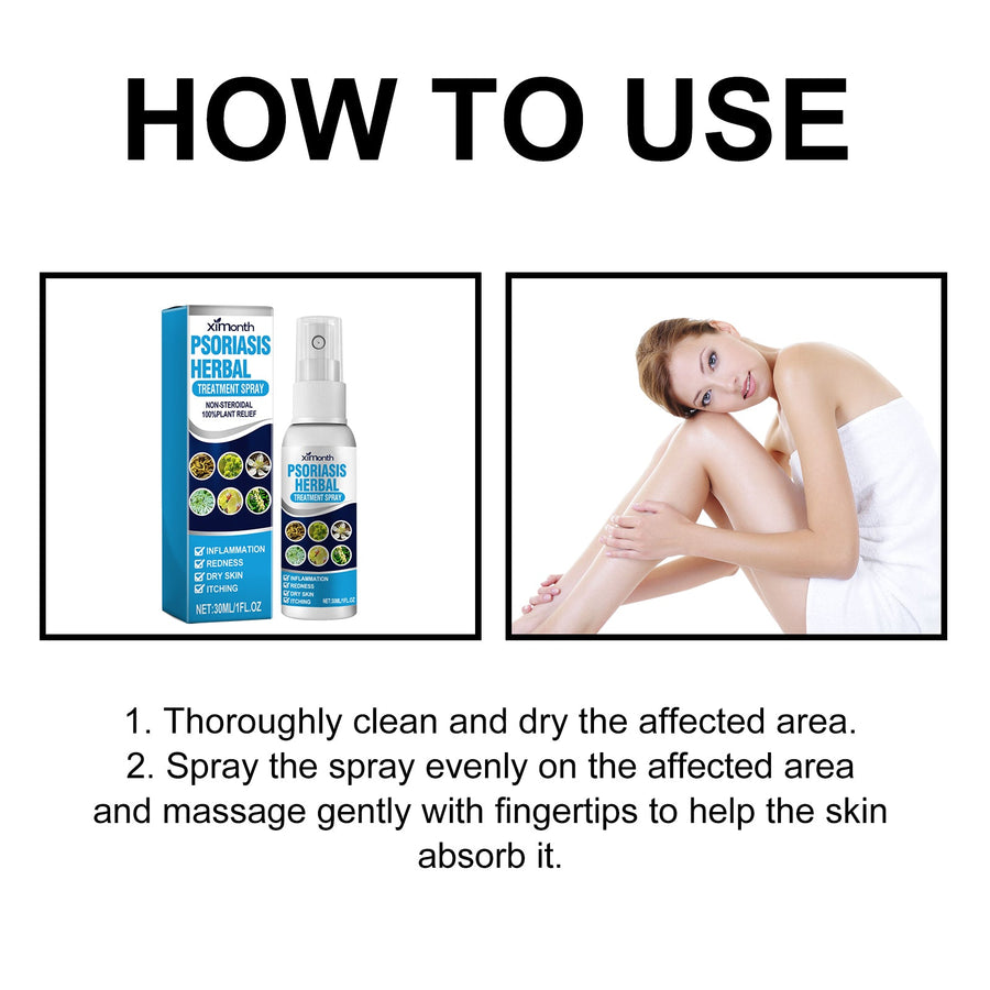 Herbal Psoriasis Spray for Hands & Feet Relief