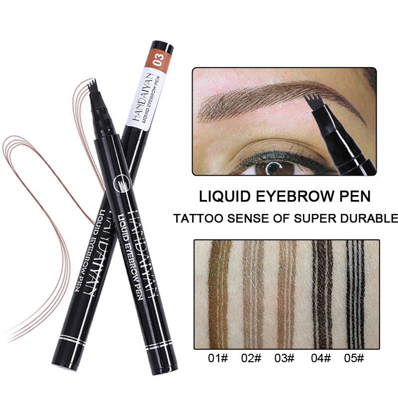 Four-Prong Eyebrow Pencil for Natural-Looking Brows