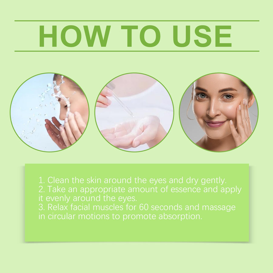 Eye Essence Serum for Wrinkles, Bags & Dark Circles