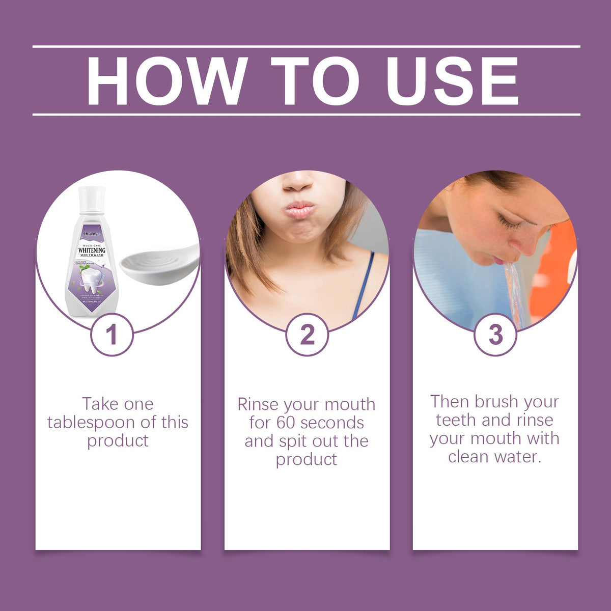 Clean Mint Teeth Mouthwash, Mouth Stain Cleaning Care Gums S