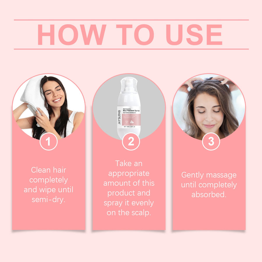 Daily Rice Hair Spray for Thicker-Looking, Shinier Hair