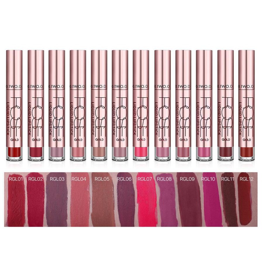 12-Shade Liquid Lipstick for Bold, Colorful Lip Looks