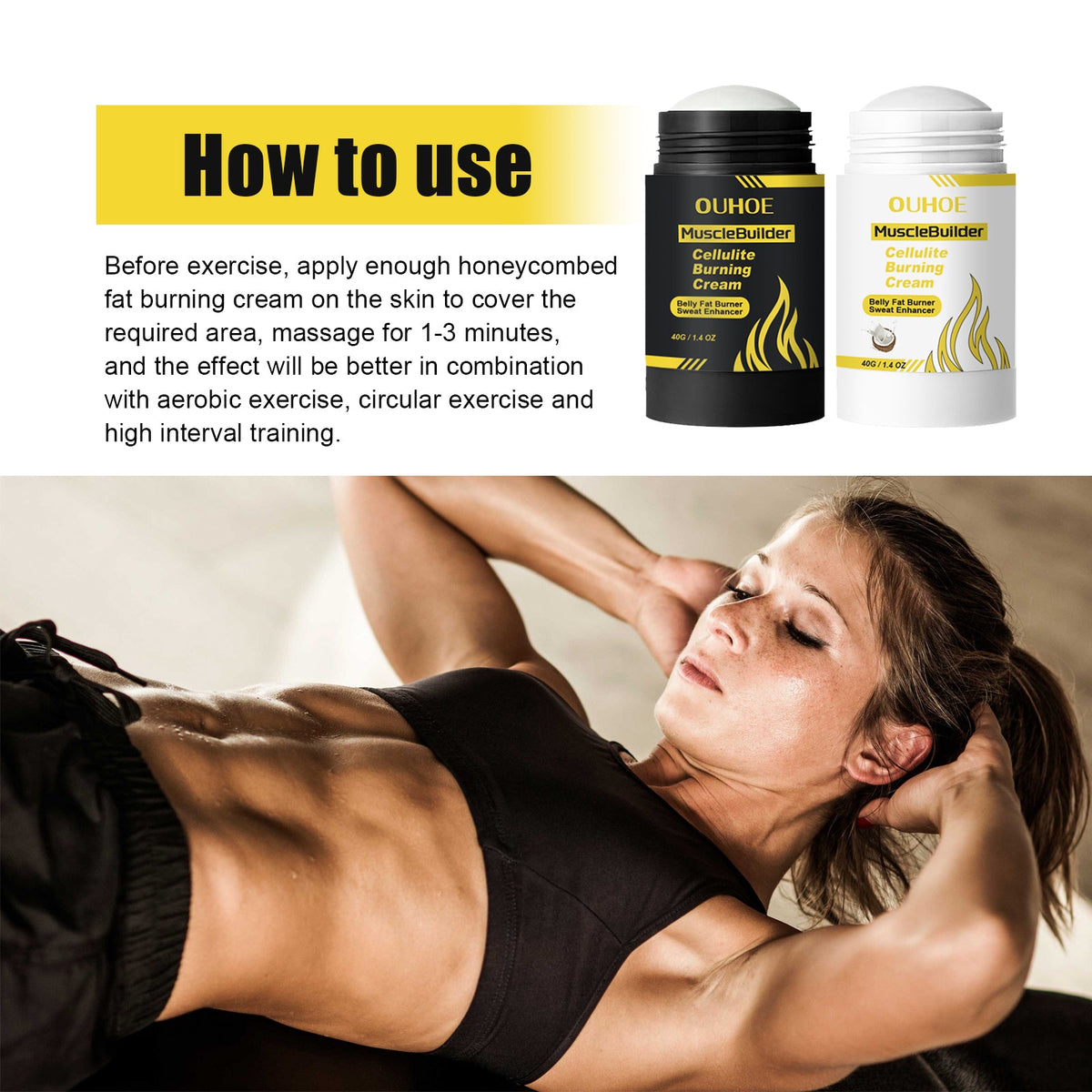 Abs Sweat Cream for Toned, Tighter-Looking Waistline