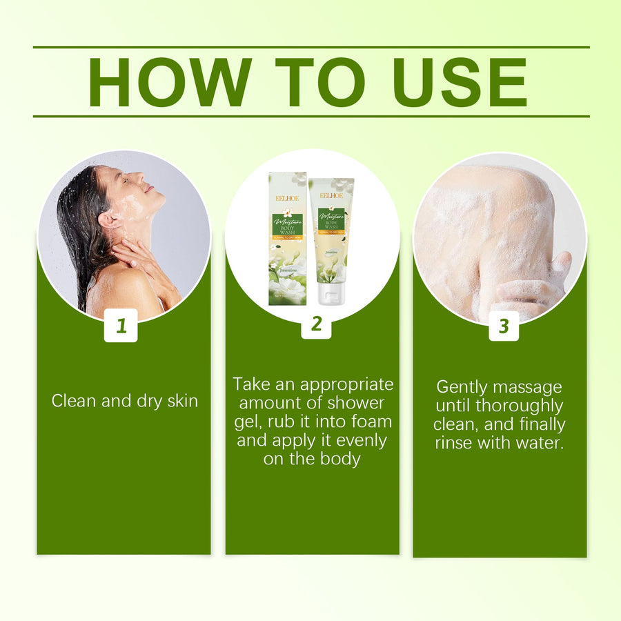 Jasmine Body Wash for Dry Skin That Ends Post-Shower Tightness