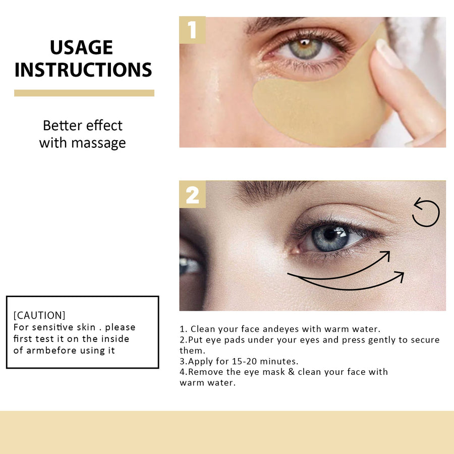 Retinol Eye Mask for Dark Circles & Fine Lines (20pc)