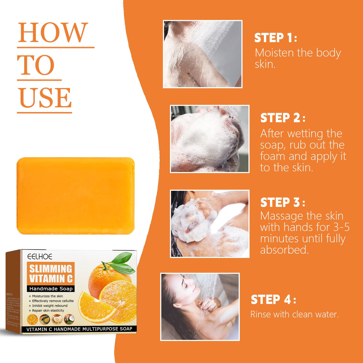 Vitamin C Slimming Soap for Cellulite & Firm Skin