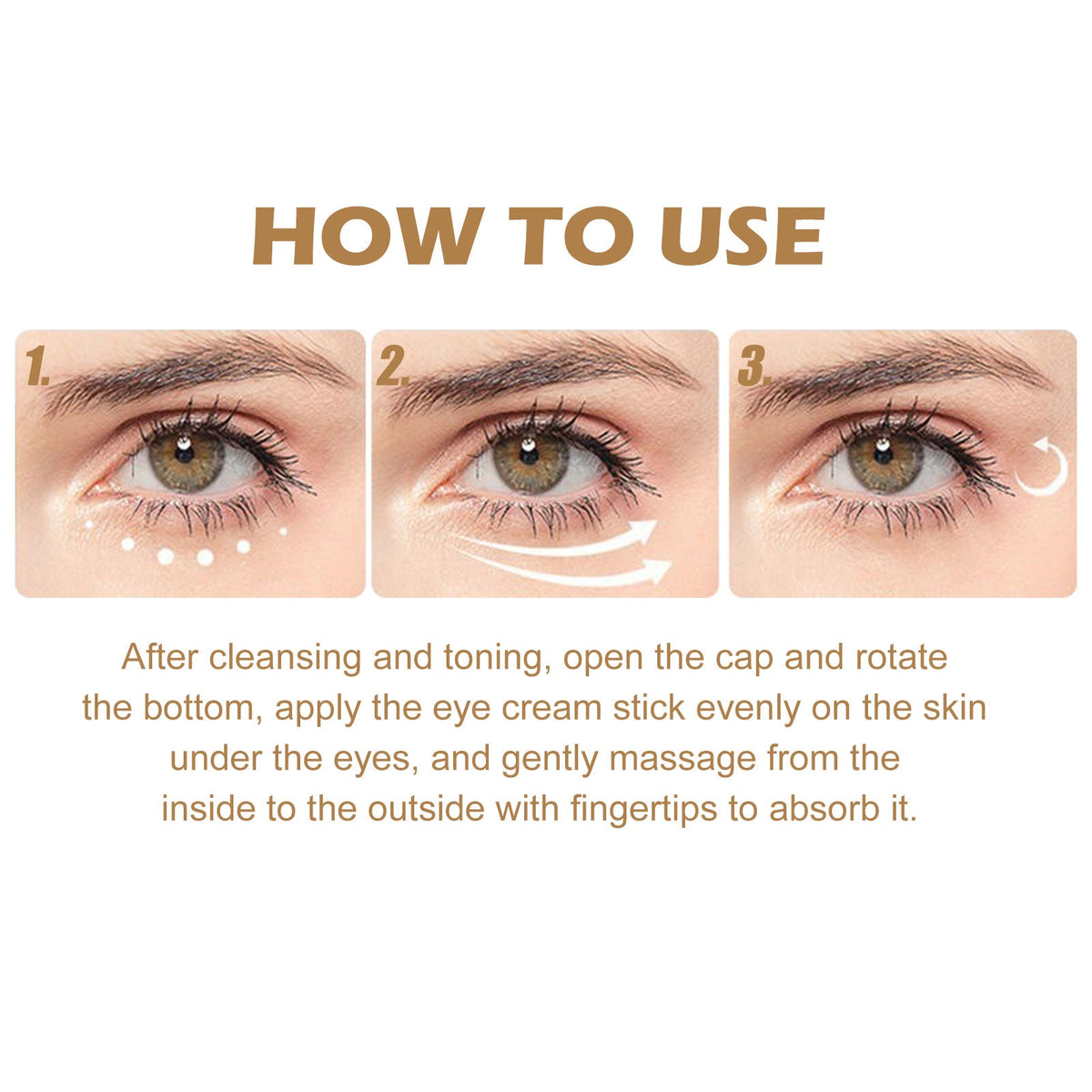 Retinol Eye Cream Stick for Dark Circles & Wrinkles