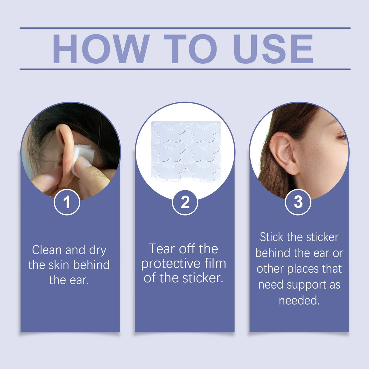 Elf Ear Stickers — Invisible Adhesive Plasters, 12pc