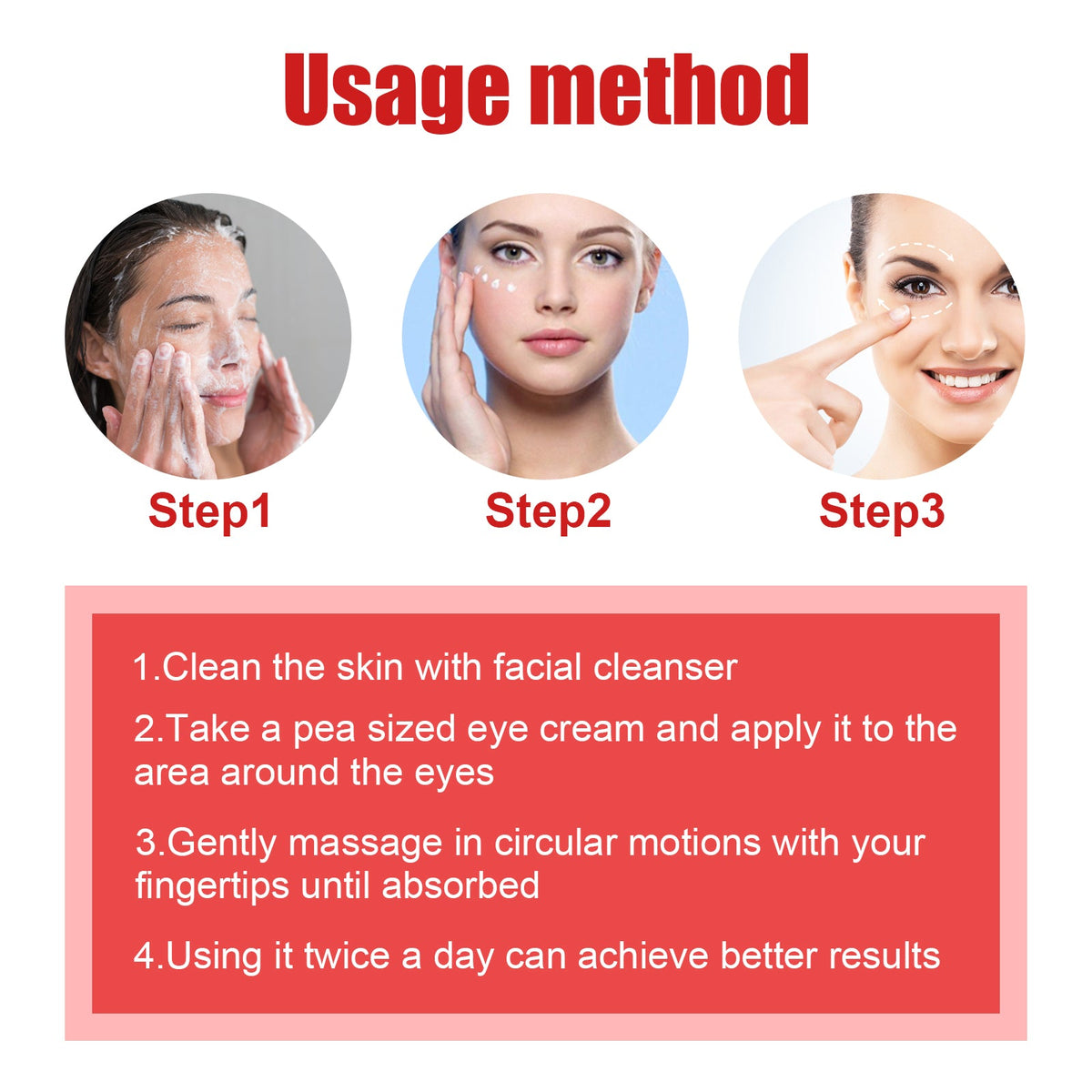 Peptide Eye Cream for Puffiness, Dark Circles & Lines