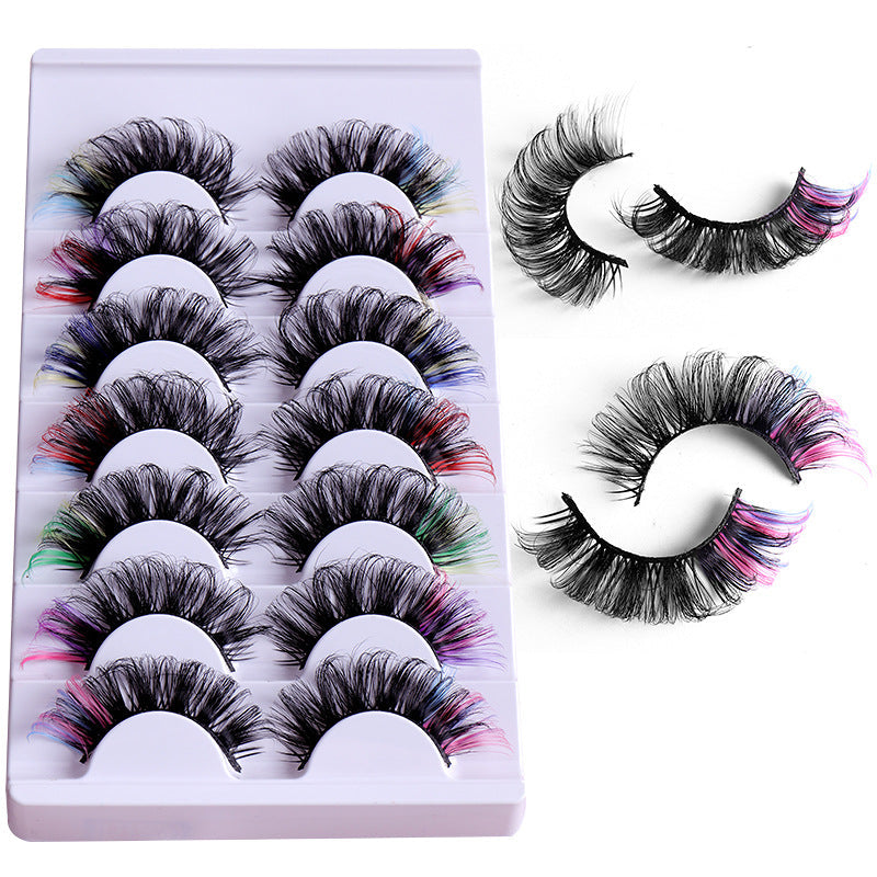 Colorful False Eyelashes, 7 Pairs for Bold Eye Looks