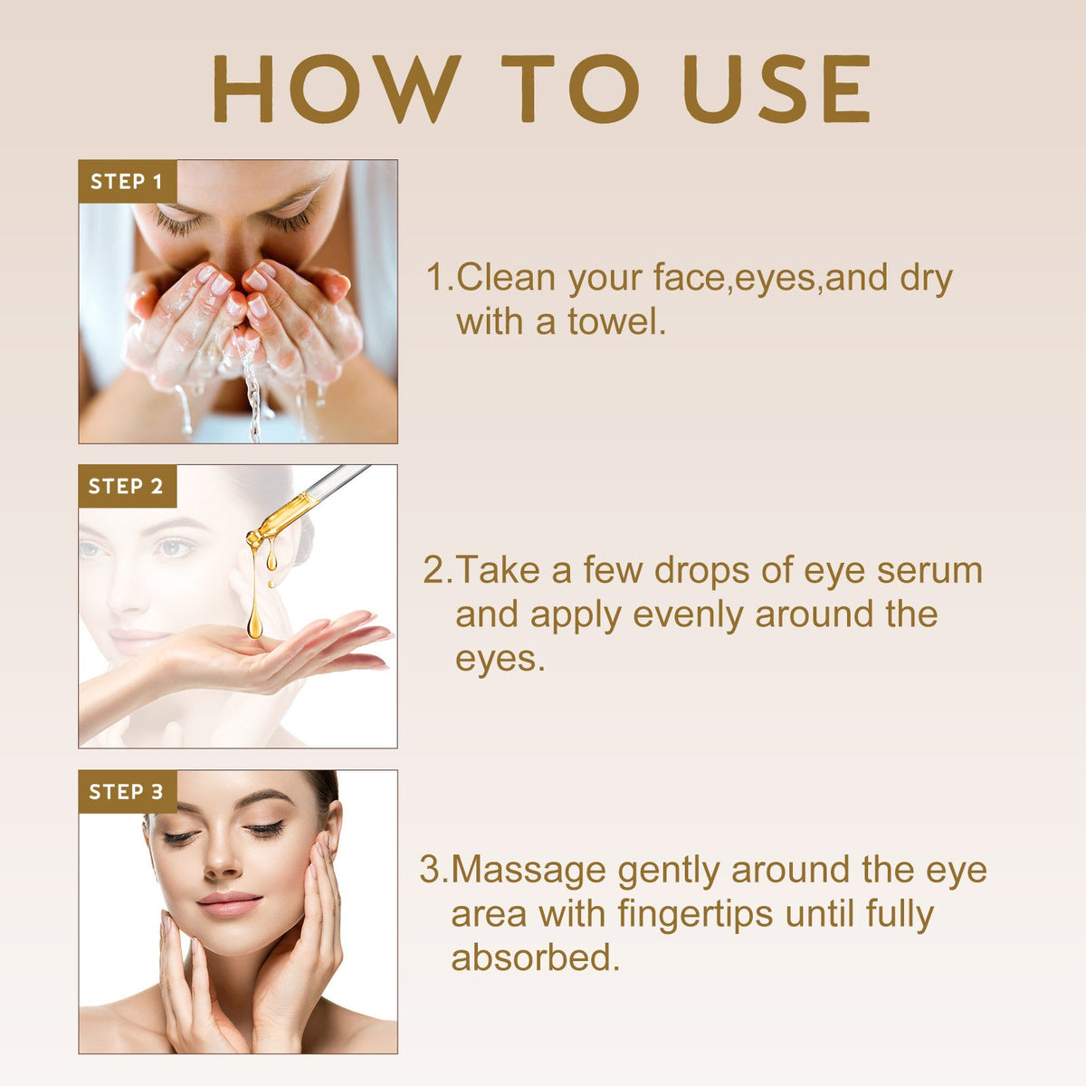 Anti-Aging Eye Serum for Dark Circles, Puffiness & Lines