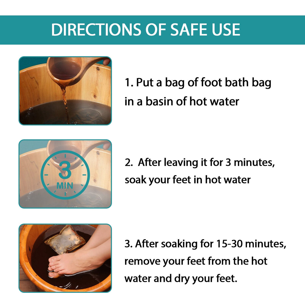 Wormwood Herbal Foot Soak Sachets for Tired Feet