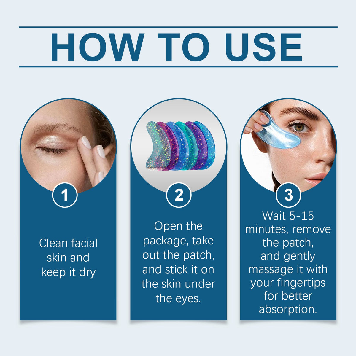 Hydrogel Eye Mask Patches for Dark Circles & Fine Lines