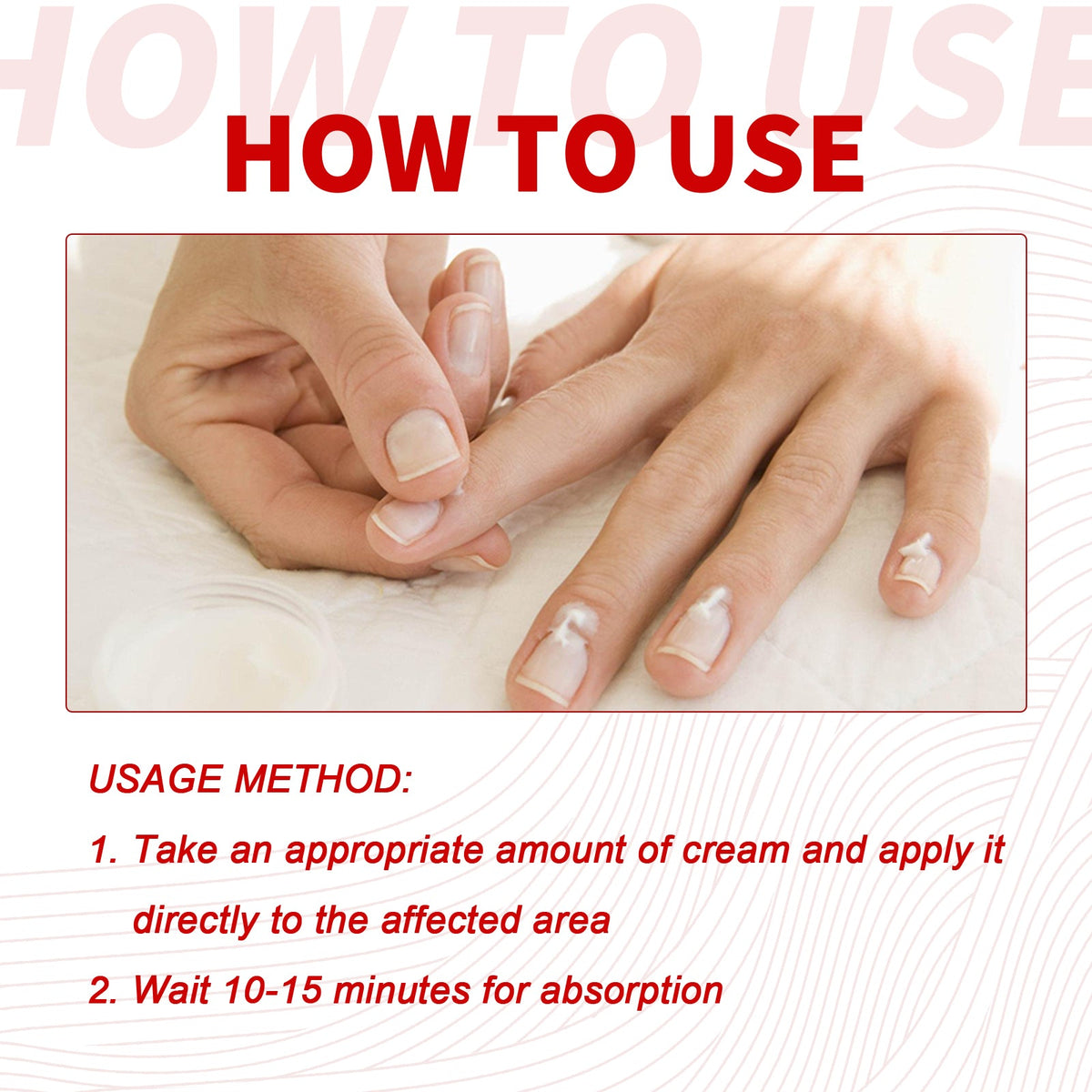 Nail Repair Cream for Thick Discolored Damaged Nails