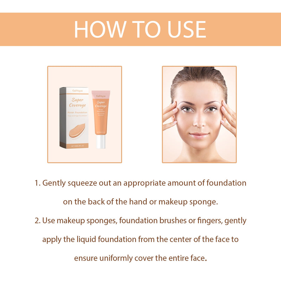 Full Coverage Foundation for Even-Looking, Lasting Skin