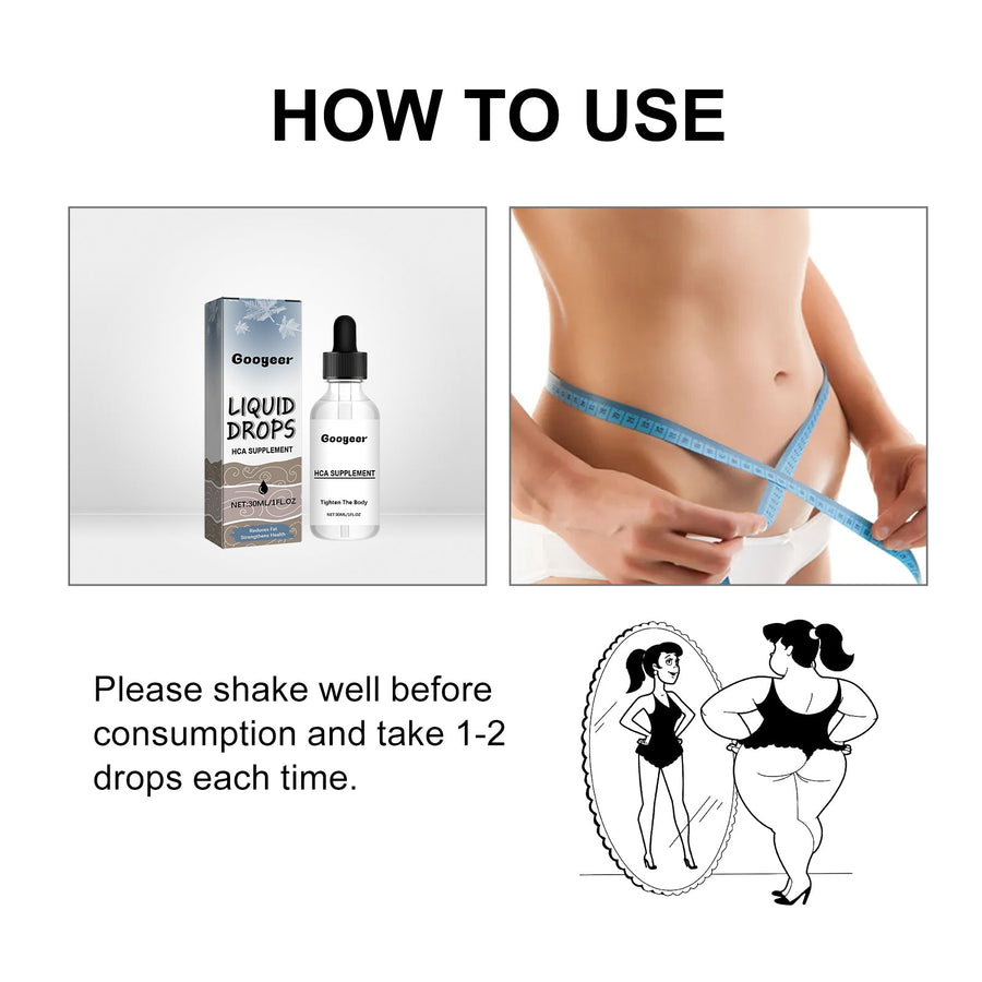 HCA Liquid Drops for Waist & Thigh Toning | Body Firming