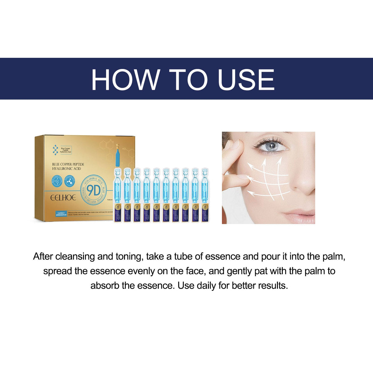 Copper Peptide Hyaluronic Acid Ampoule Serum, Set of 10