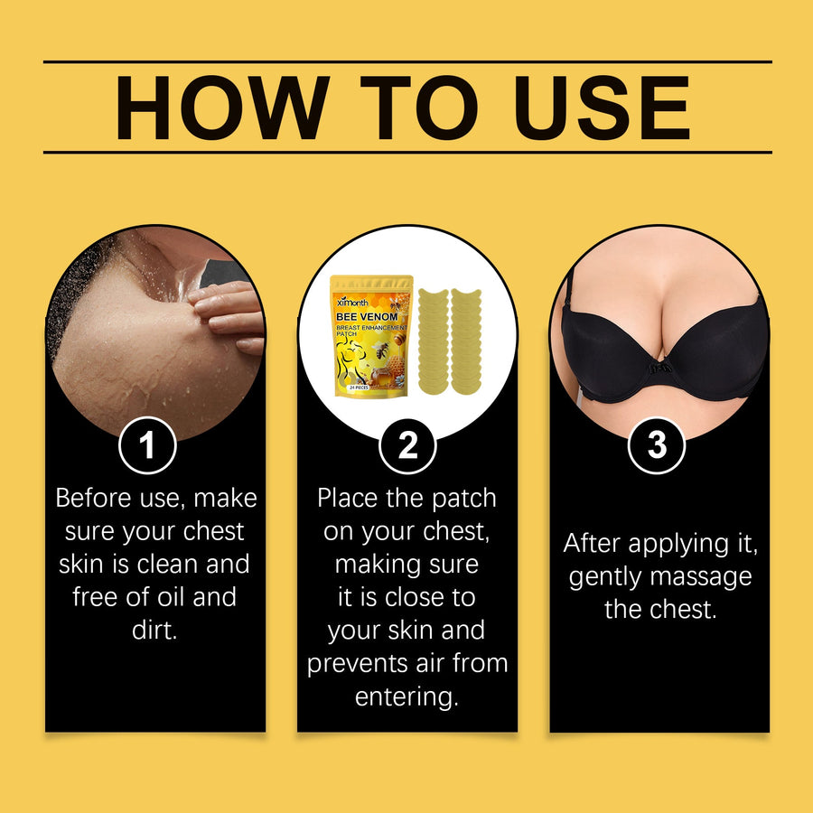 Bee Venom Breast Patches for Firmer, Lifted Contour