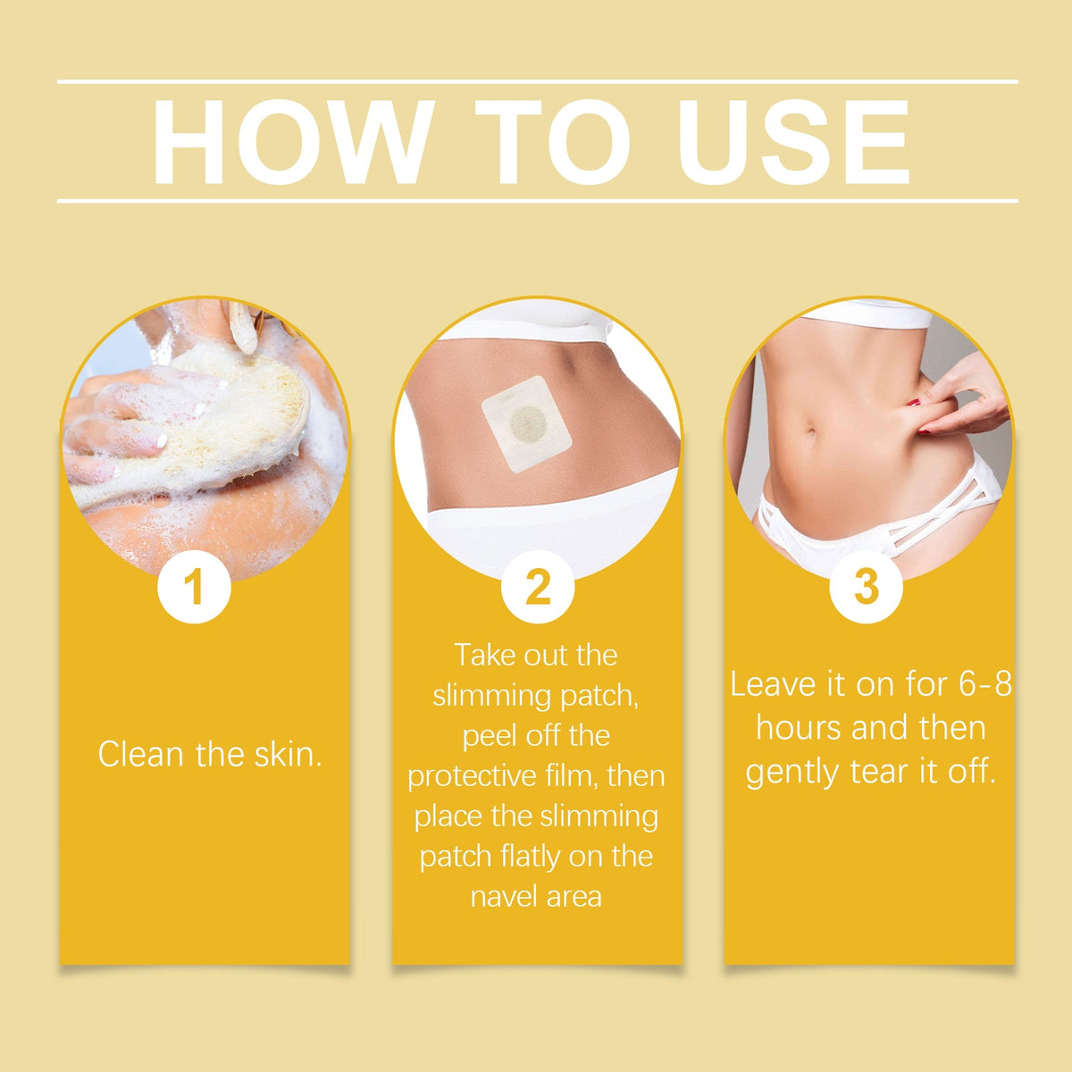 Bee Venom Slimming Patch for Belly & Thigh Firming