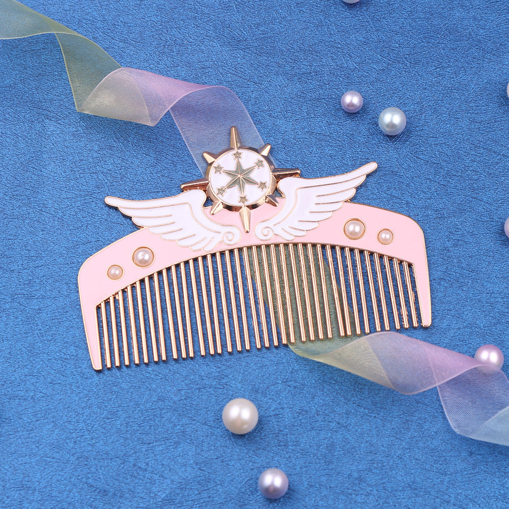 Decorative Hair Comb with Angel Wings — Cute Valentine’s