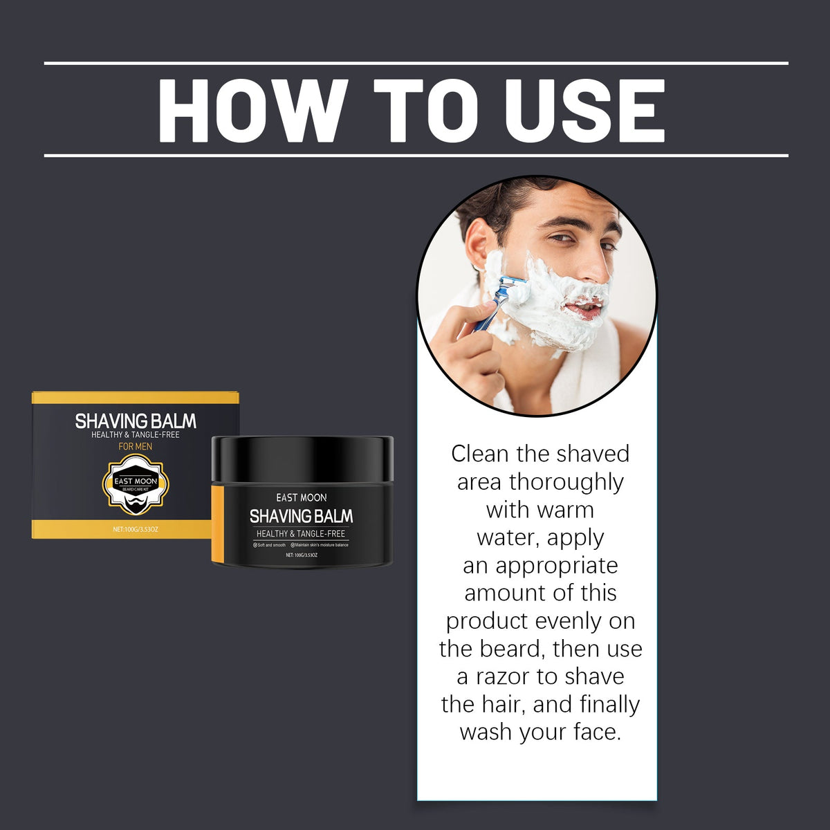Shaving Cream: Healthy Tangle-Free Shave for Men, 100g