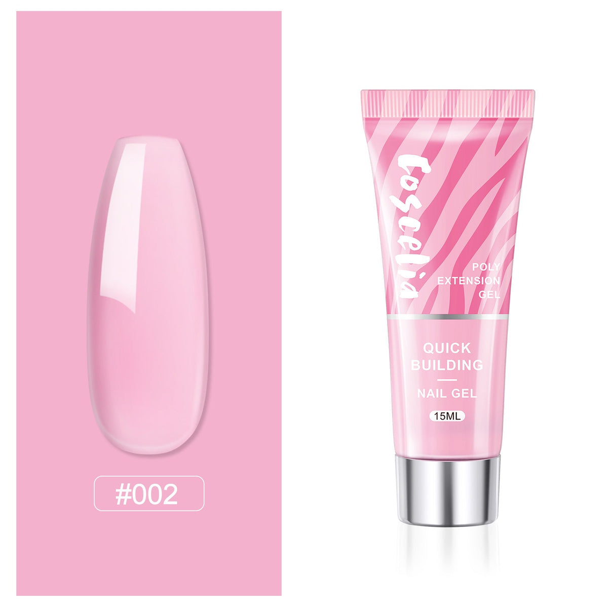 Poly Nail Extension Gel — Crystal-Infused, Quick-Building