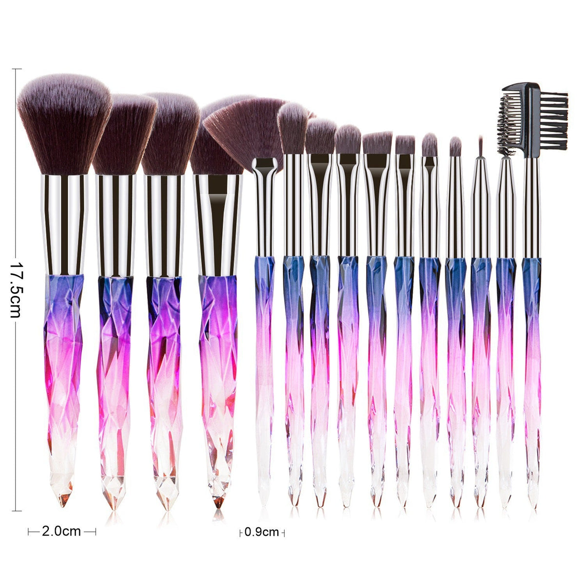 15-Piece Makeup Brush Set for Smooth, Blended Looks