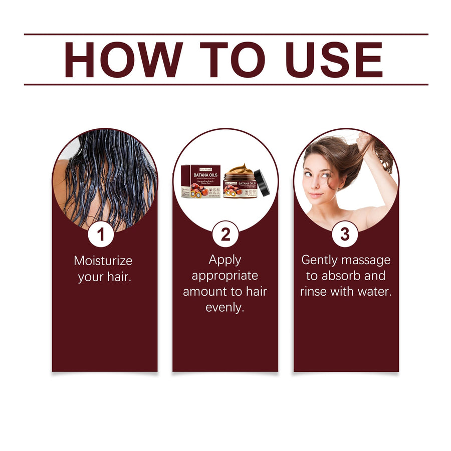 Batana Hair Mask for Dry, Frizzy Hair, Smooth Shine
