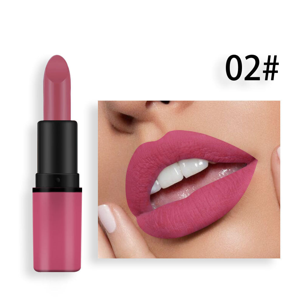 Matte Lipstick 12-Color Collection for Nude to Red Looks