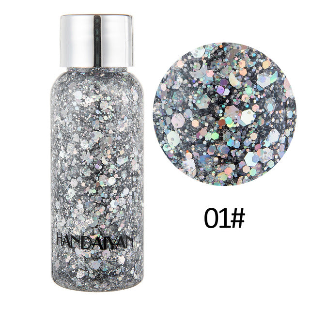 Face and Body Glitter Gel for Instant Festival Shine