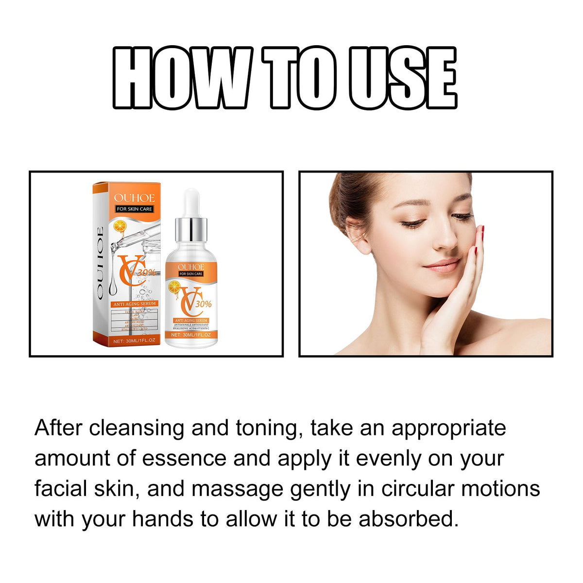Vitamin C Anti-Aging Serum with Hyaluronic Acid, 30ml